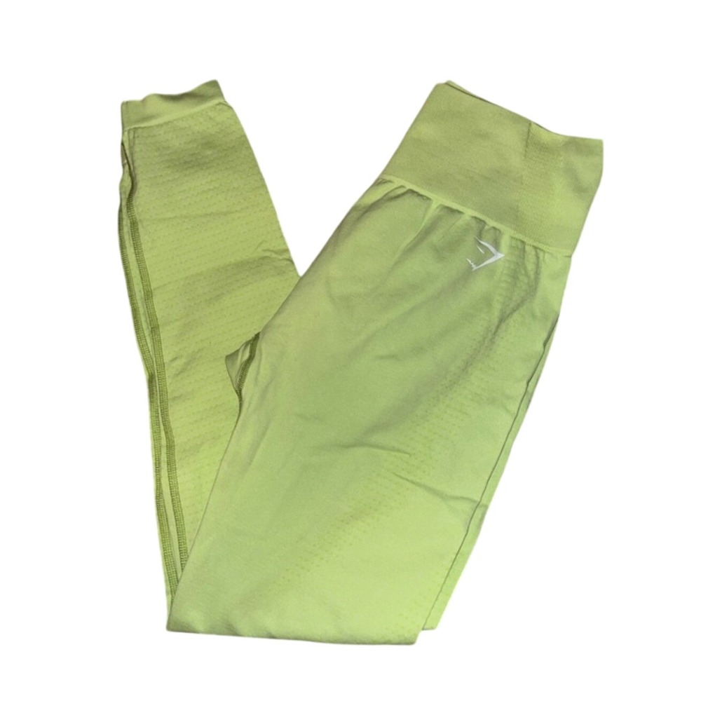 Gymshark Vital Seamless Leggings High Waisted Lime Green Womens S, Athleisure